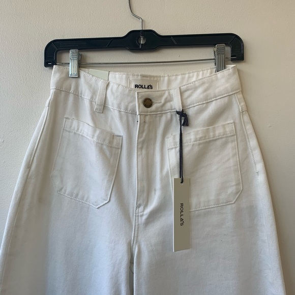 Rolla’s high Rise wide leg sailor jeans - Picture 2 of 4